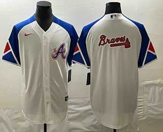 Men%27s Atlanta Braves Big Logo White 2023 City Connect Cool Base Stitched Jersey->atlanta braves->MLB Jersey